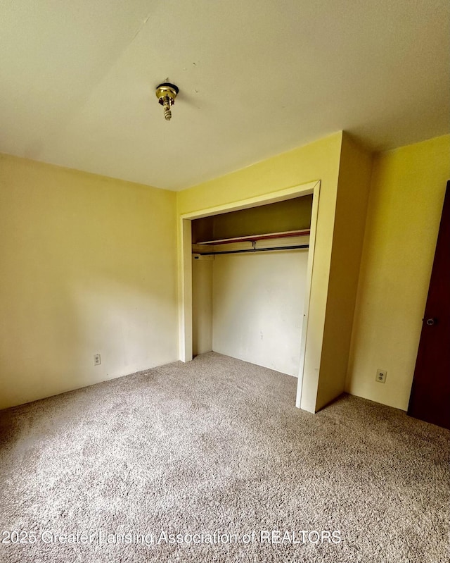 1115 Rose Ave, Big Rapids, MI 49307 - unfurnished bedroom with carpet and a closet