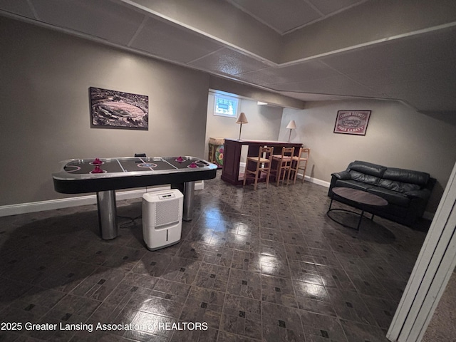 2665 Allium Dr, Holt, MI 48842 - rec room with baseboards and a dry bar