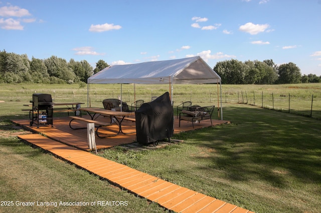 10996 Benton Rd, Grand Ledge, MI 48837 - view of yard featuring a view of countryside