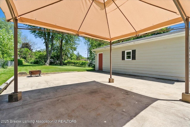 2218 Coolridge Rd, Holt, MI 48842 - view of patio featuring a gazebo