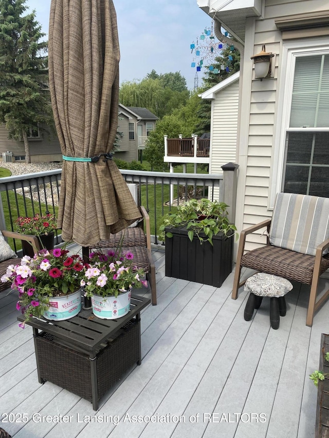 4001 Canyon Cv # 56, Holt, MI 48842 - view of deck