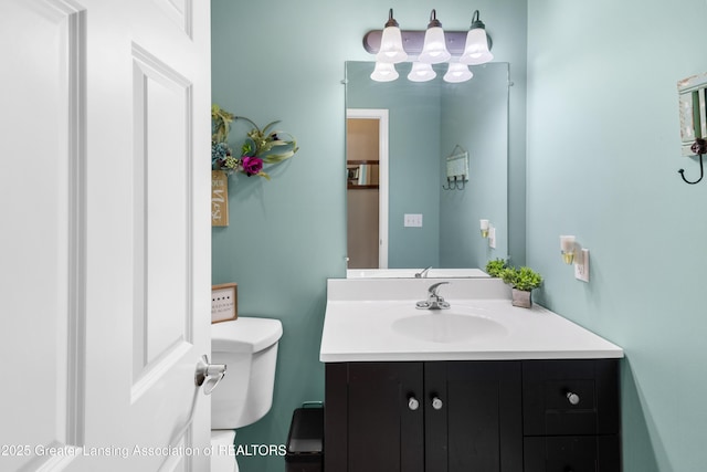 14747 Forest Hill Rd, Grand Ledge, MI 48837 - half bath featuring toilet and vanity