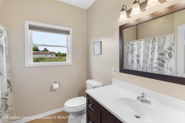 14747 Forest Hill Rd, Grand Ledge, MI 48837 - bathroom with vanity, tile patterned floors, and curtained shower