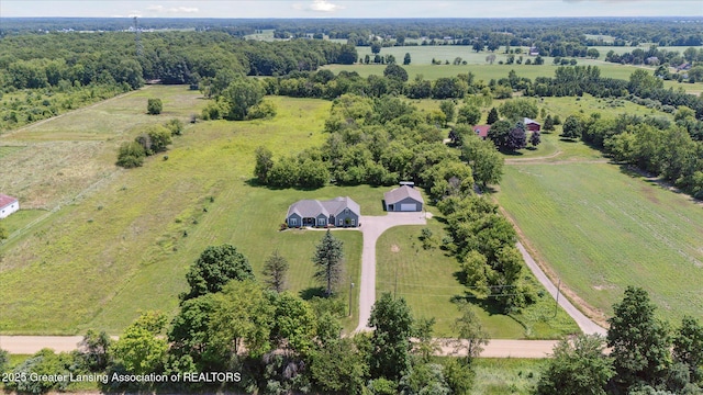 14747 Forest Hill Rd, Grand Ledge, MI 48837 - aerial view of sparsely populated area