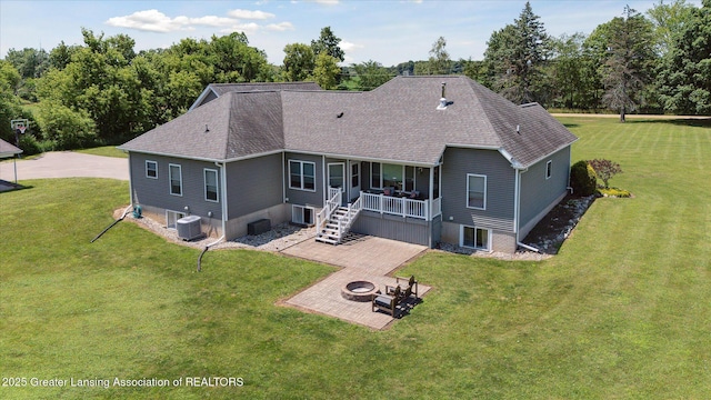 14747 Forest Hill Rd, Grand Ledge, MI 48837 - view of subject property featuring a tree filled landscape