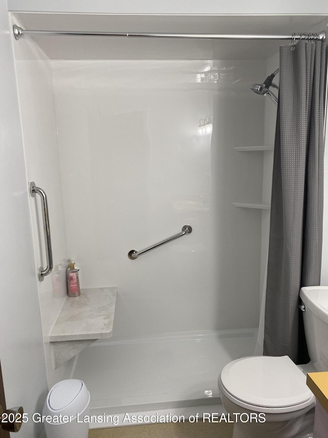 3931 Berry Ridge Dr, Holt, MI 48842 - bathroom featuring a shower stall and vanity