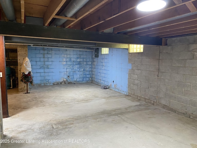 3931 Berry Ridge Dr, Holt, MI 48842 - unfinished basement featuring electric panel