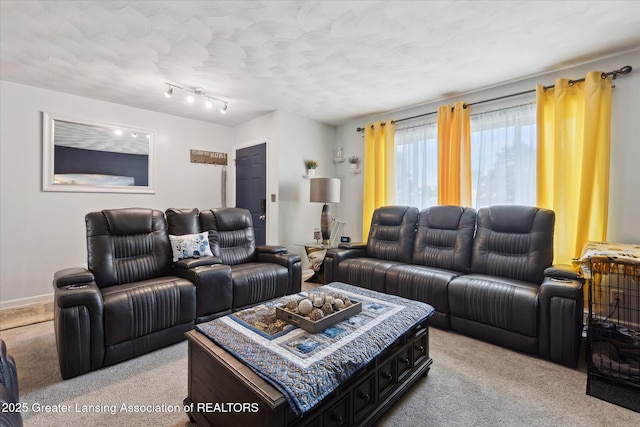 8713 Wintergreen St, Lansing, MI 48917 - living area featuring light colored carpet and baseboards