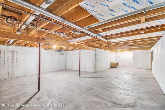 6875 W Howe Rd, Dewitt, MI 48820 - view of unfinished below grade area