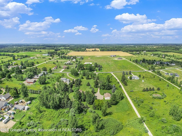 6875 W Howe Rd, Dewitt, MI 48820 - aerial overview of property's location featuring rural landscape