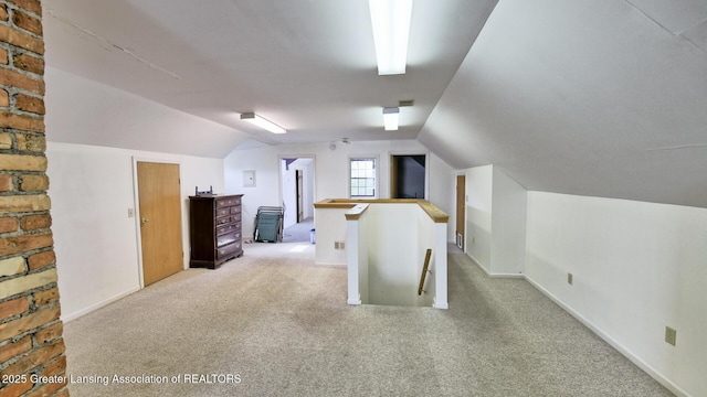502 S Main St, Eaton Rapids, MI 48827 - bonus room featuring carpet flooring and vaulted ceiling