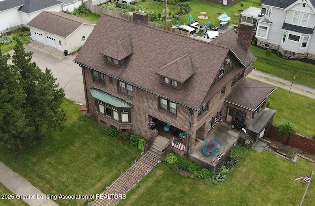 502 S Main St, Eaton Rapids, MI 48827 - aerial view of residential area
