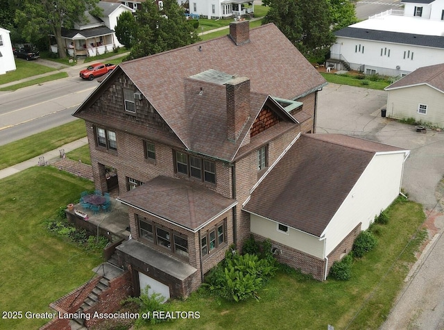 502 S Main St, Eaton Rapids, MI 48827 - aerial perspective of suburban area
