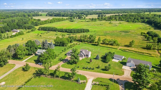 5159 E Pratt Rd, Saint Johns, MI 48879 - aerial view of sparsely populated area
