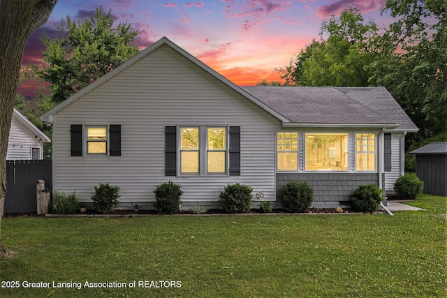 112 Ferry St, Corunna, MI 48817 - view of front of property with a yard and roof with shingles