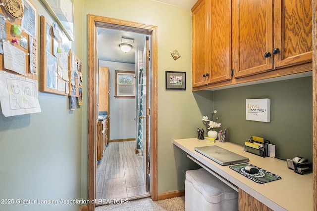 112 Ferry St, Corunna, MI 48817 - office area with baseboards
