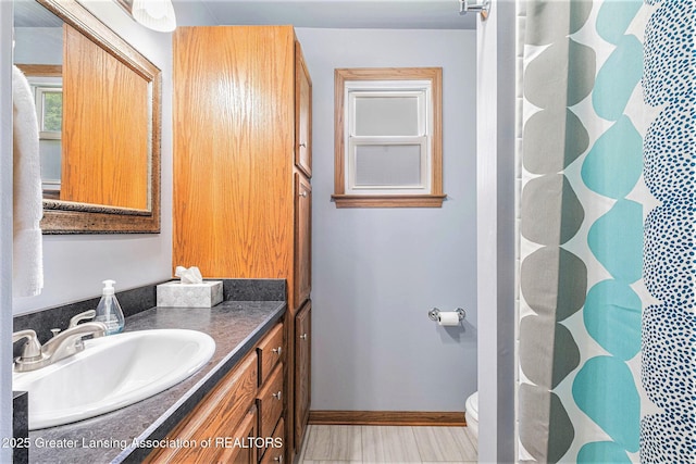 112 Ferry St, Corunna, MI 48817 - full bath featuring vanity and curtained shower