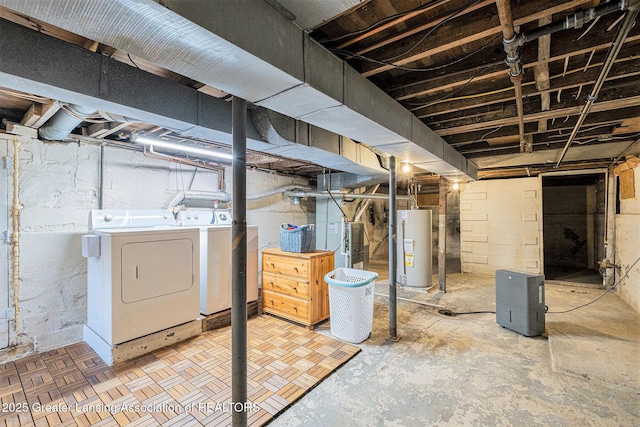 112 Ferry St, Corunna, MI 48817 - unfinished basement with separate washer and dryer and water heater