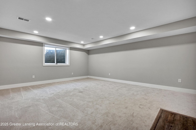 330 Vansickle Dr Unit 31, Charlotte, MI 48813 - below grade area featuring carpet and recessed lighting