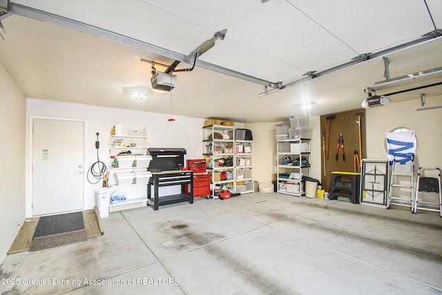 3706 Flying Gulch Dr, Holt, MI 48842 - garage featuring a garage door opener