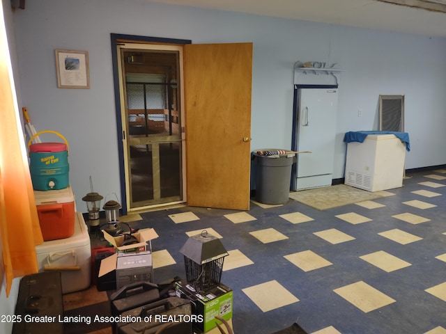 16711 Stark Rd, Springport, MI 49284 - empty room with tile patterned floors