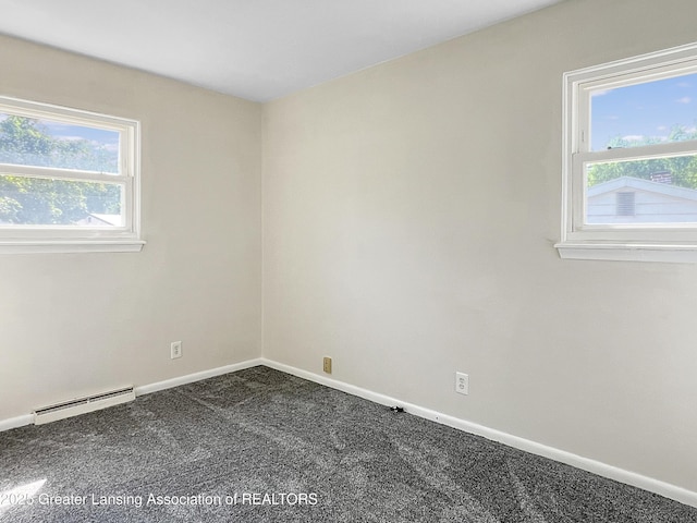3500 S Catherine St, Lansing, MI 48911 - empty room with baseboard heating and carpet flooring