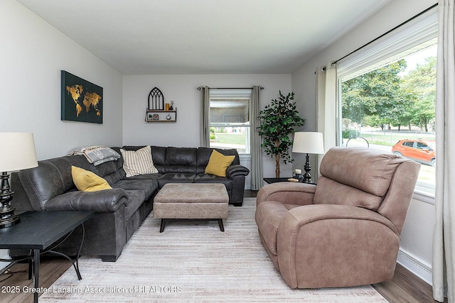 2818 Almar Ln, Lansing, MI 48910 - living area with light wood-style flooring