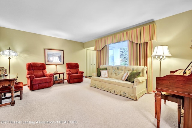 6716 Bunker Hill Dr, Lansing, MI 48906 - living room featuring carpet floors