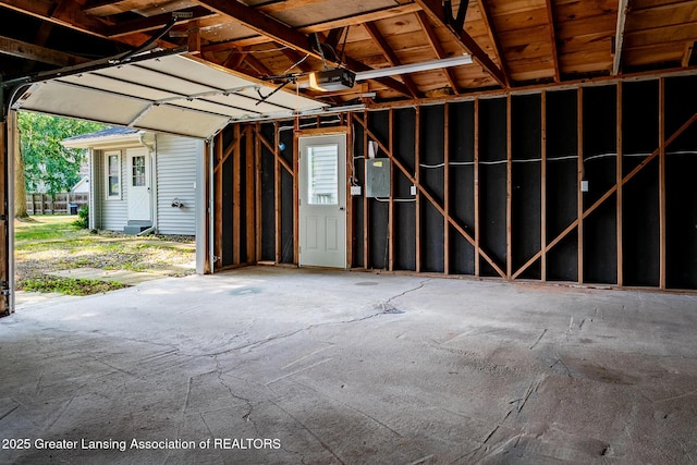 1337 Shepard St, Crystal, MI 48818 - garage featuring a garage door opener