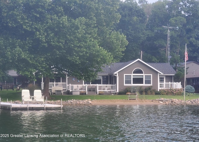 4813 Lakeside Dr, Perrinton, MI 48871 - dock with a water view