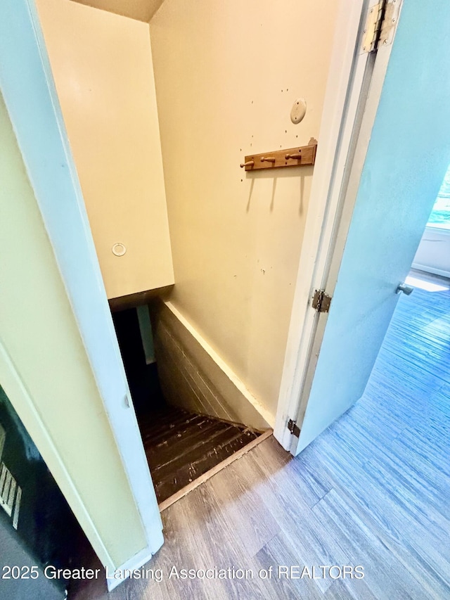 1214 Otto Rd Unit R1, Charlotte, MI 48813 - stairs featuring wood finished floors