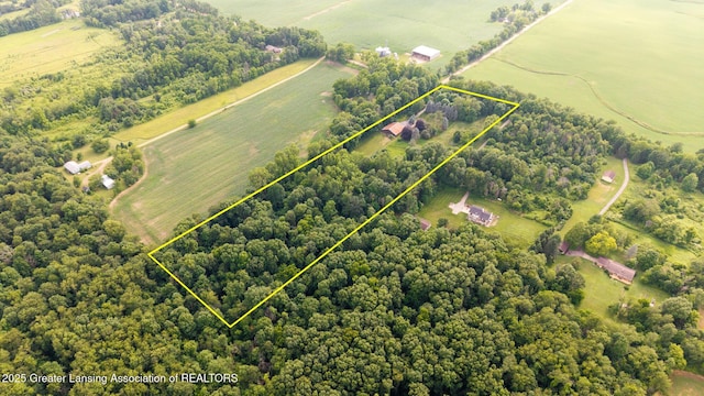 3536 N Royston Rd, Potterville, MI 48876 - view of rural area featuring property boundaries highlighted