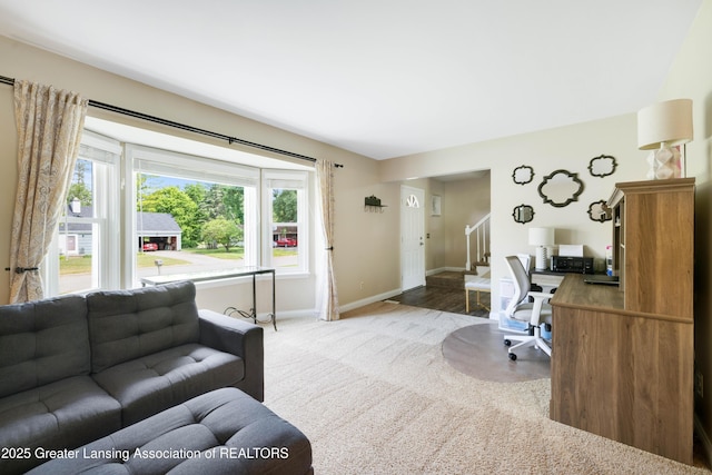 4629 Grandwoods Dr, Lansing, MI 48917 - home office featuring baseboards and carpet flooring