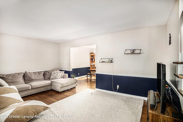 4326 Manitou Dr, Okemos, MI 48864 - living area featuring wood finished floors and baseboards