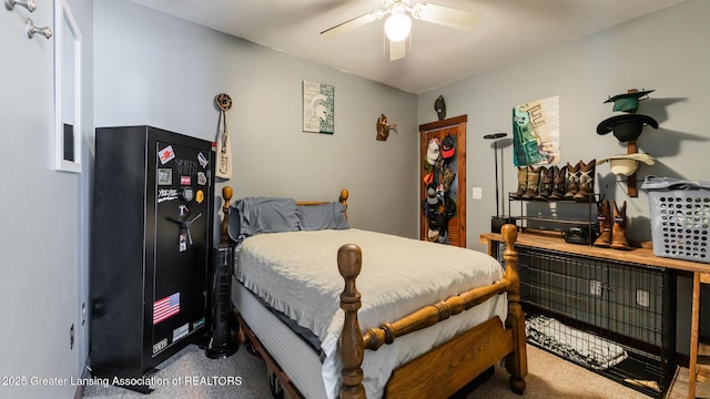 4461 Holt Rd, Holt, MI 48842 - bedroom featuring a ceiling fan and carpet flooring