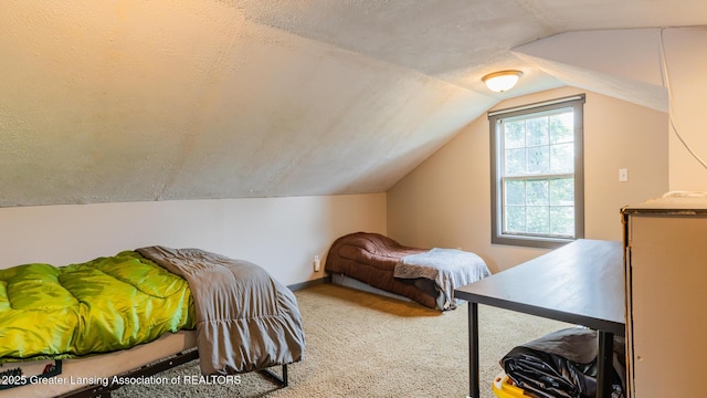4461 Holt Rd, Holt, MI 48842 - carpeted bedroom with vaulted ceiling
