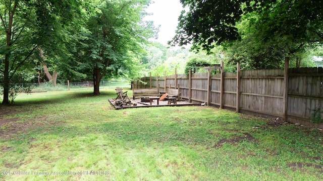 4461 Holt Rd, Holt, MI 48842 - view of fenced backyard