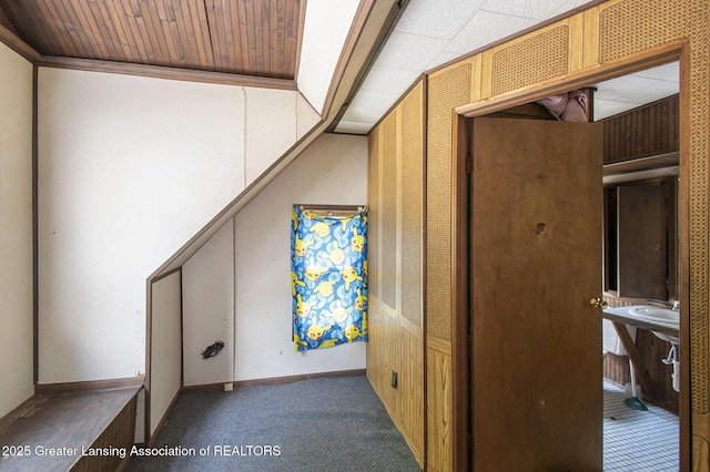 720 Kennedy St, Jackson, MI 49202 - additional living space with carpet