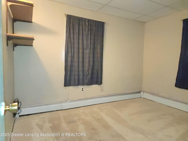 3612 Dell Rd, Holt, MI 48842 - unfurnished room with carpet floors and a drop ceiling