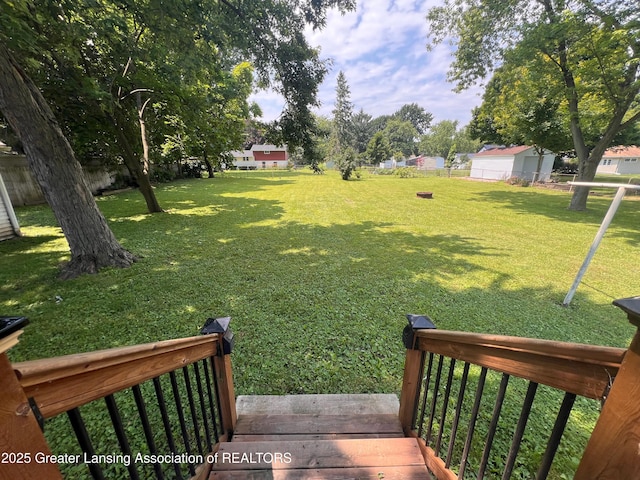 709 N Mead St, Saint Johns, MI 48879 - view of yard