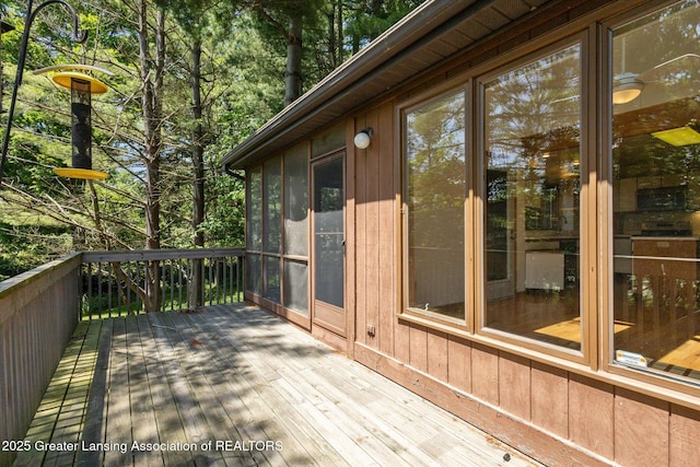 2575 Capeside Dr, Okemos, MI 48864 - view of wooden terrace