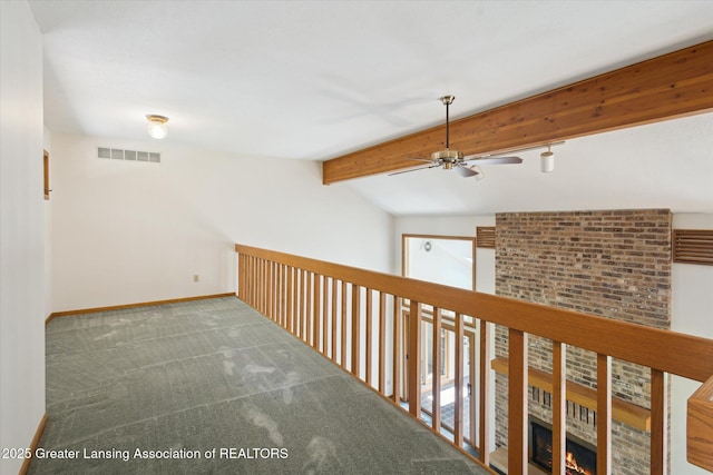2575 Capeside Dr, Okemos, MI 48864 - hall with carpet floors and baseboards