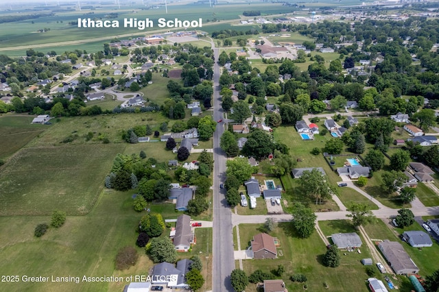 112 E Barber St, Ithaca, MI 48847 - bird's eye view