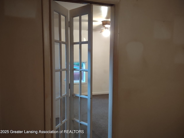 518 Clark St, Eaton Rapids, MI 48827 - detailed view of ceiling fan and carpet