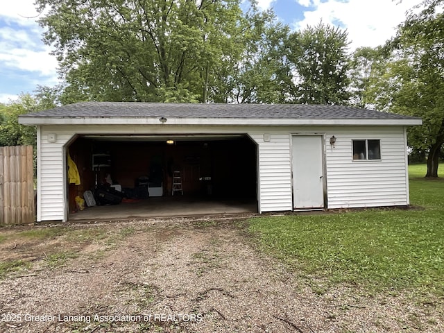 315 Oyer St, Springport, MI 49284 - view of garage