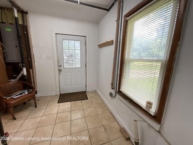 315 Oyer St, Springport, MI 49284 - foyer entrance featuring light tile patterned floors and electric panel