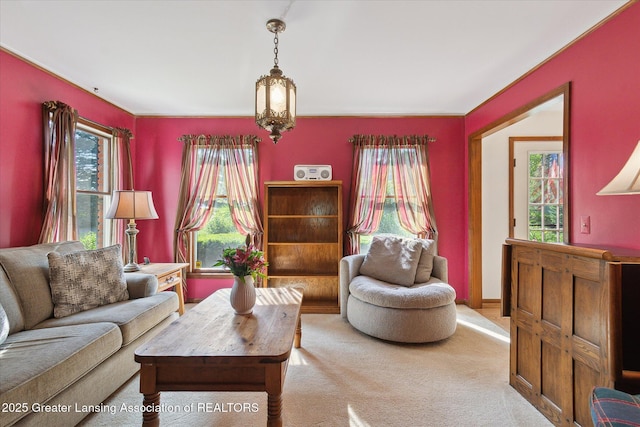 9303 Blueberry Ct, Howell, MI 48843 - view of carpeted living area