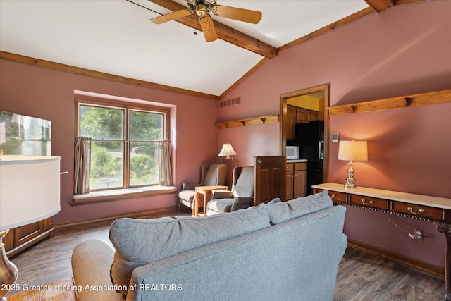 9303 Blueberry Ct, Howell, MI 48843 - living area featuring wood finished floors and ceiling fan