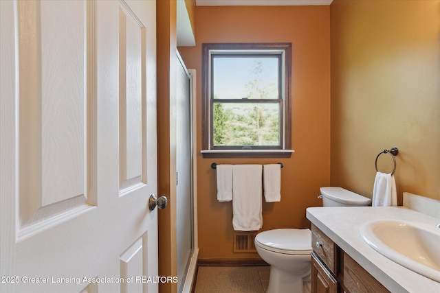 9303 Blueberry Ct, Howell, MI 48843 - bathroom featuring a stall shower and vanity