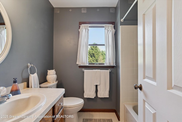 9303 Blueberry Ct, Howell, MI 48843 - full bathroom featuring vanity and shower / bath combo